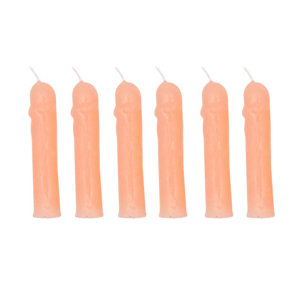 Romantic Wax Dripping Candles - 6Pcs for Wedding & Anniversary