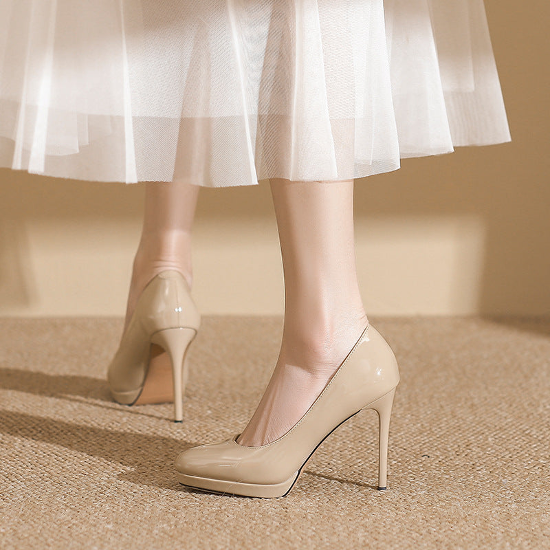 2025 New Women's Waterproof High Heels - 106mm Thin Stiletto Sexy Comfortable Spring Party Shoes for Women | Perfect for Weddings, Nightclubs & Special Occasions