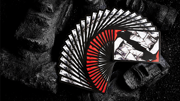 Premium Moai Playing Cards - Red Edition | Unique Hawaiian-Inspired Design for Poker, Magic Tricks & Collectors