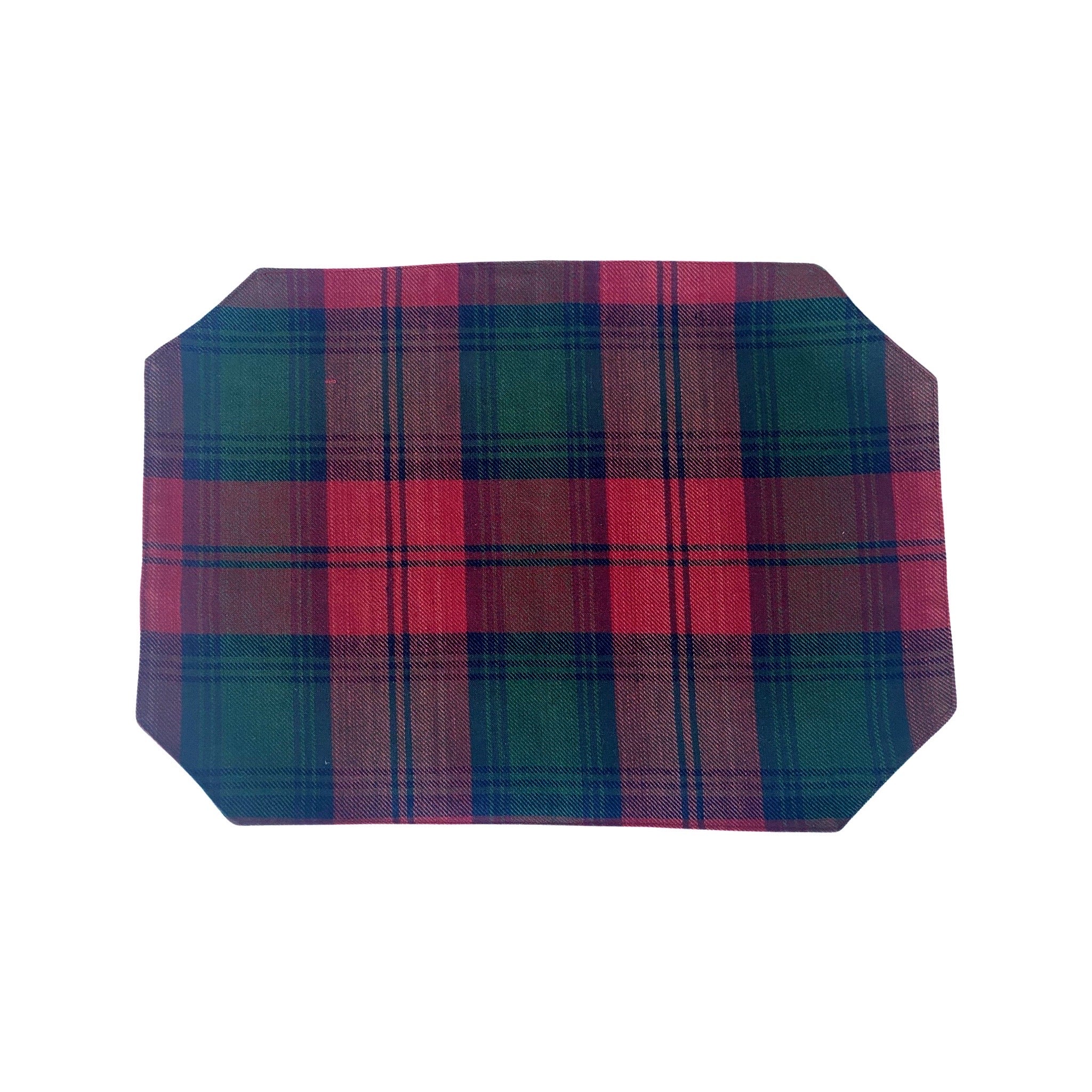Festive Christmas Flannel Placemats Set of 4 - Holiday Table Decor for Dining, Kitchen & Party - Cozy Plaid Design for Festive Gatherings & Winter Celebrations