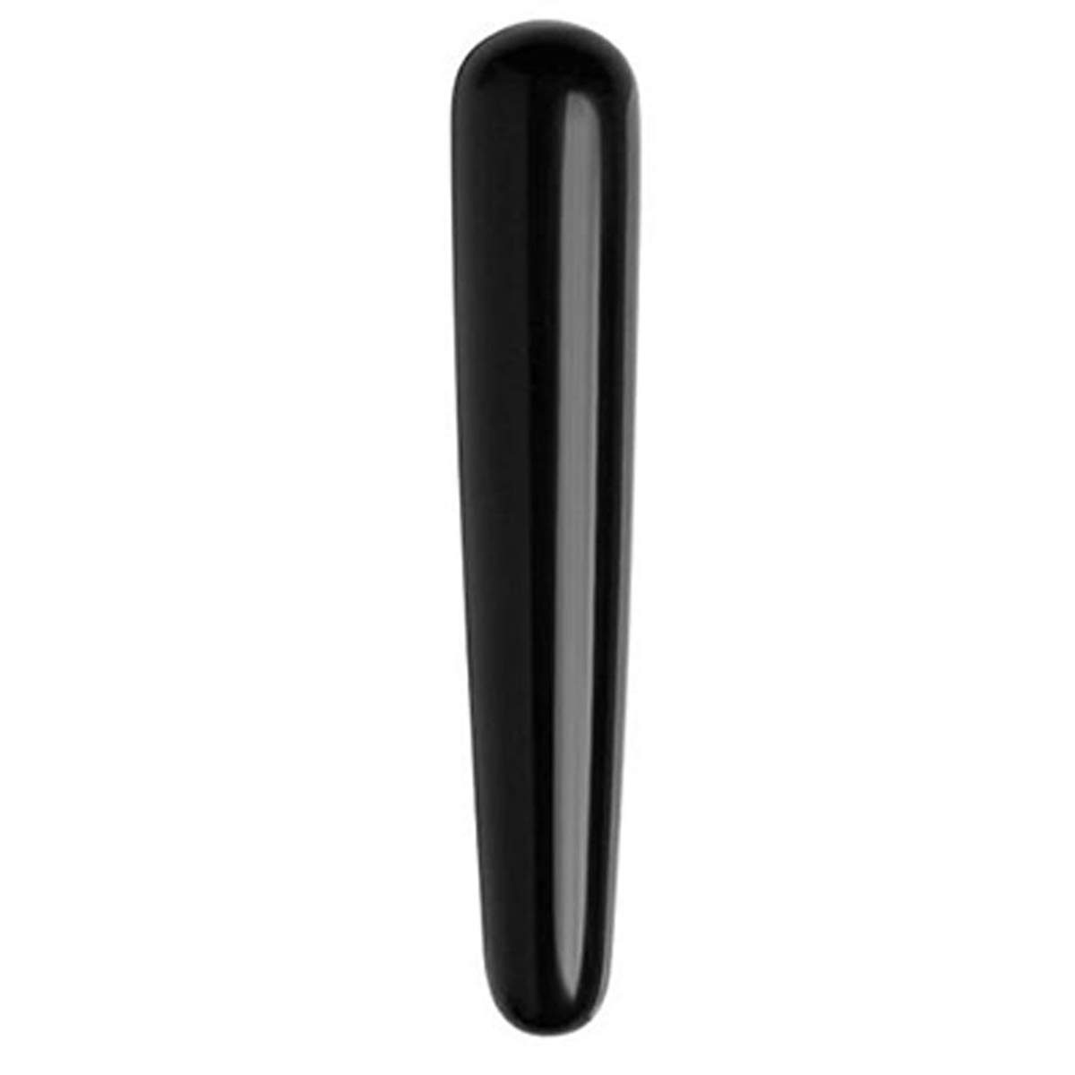 Black Obsidian Crystal Massage Wand - Acupuncture & Gua Sha Therapy Tool for Pain Relief, Stress Relief & Energy Healing - Perfect for Home Spa, Self-Care & Holistic Wellness (1 Piece)