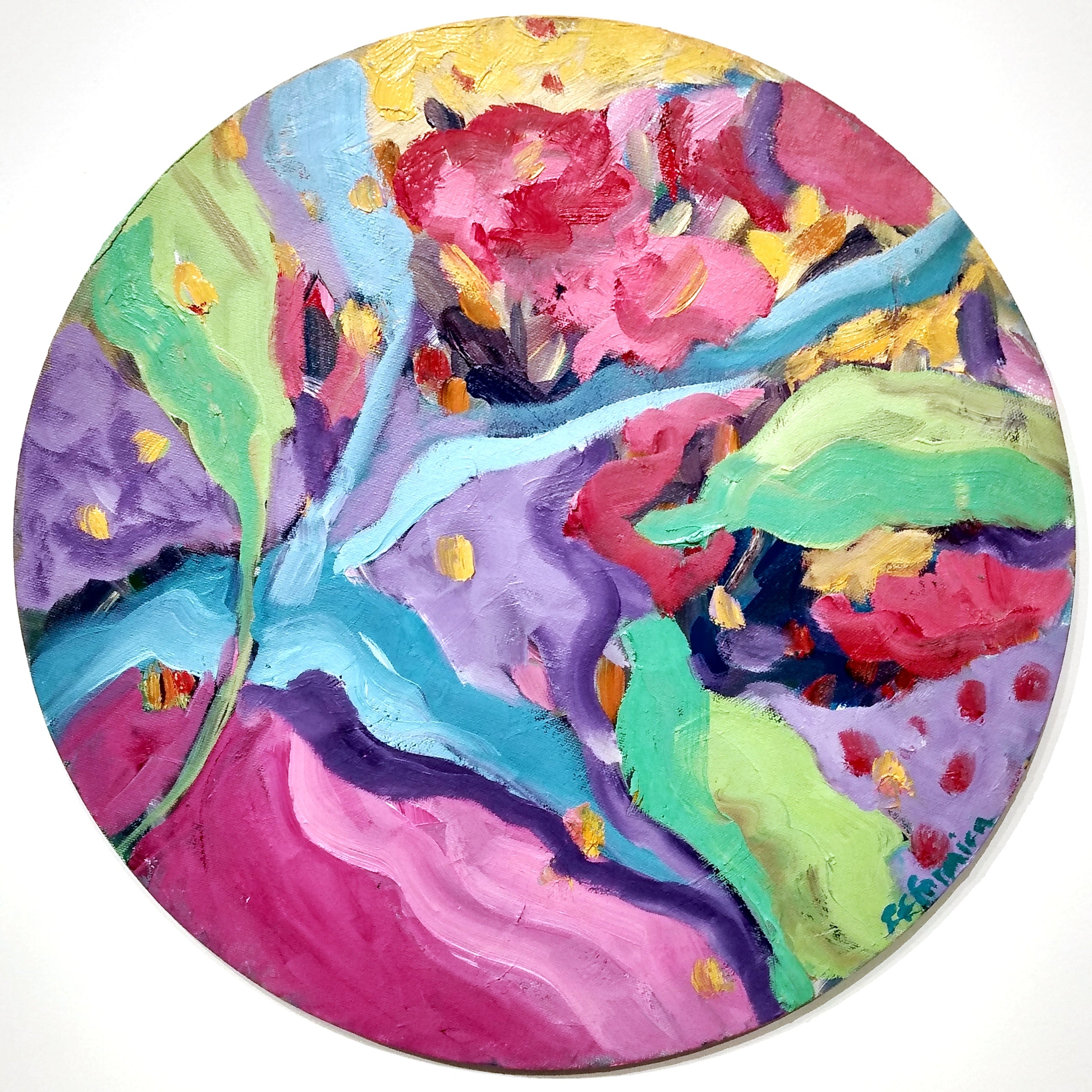 Ruth Formica: Tondo 3 - Premium Wall Art Decor for Modern Homes | Perfect for Living Room, Bedroom & Office Decorations