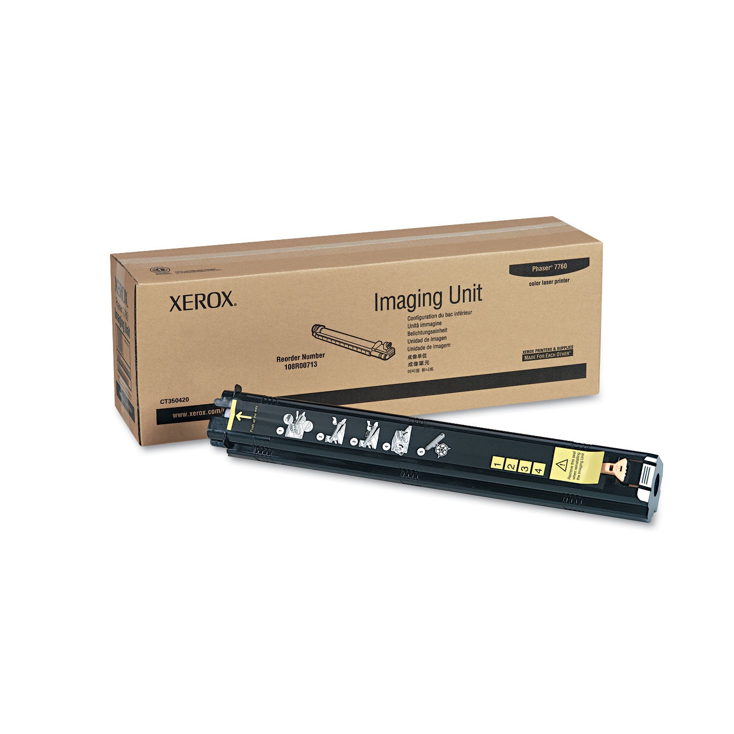High-Yield 108R00713 Tri-Color Drum Unit - 35,000 Page Capacity | Compatible with [Printer Models] | Ideal for Office & Home Printing