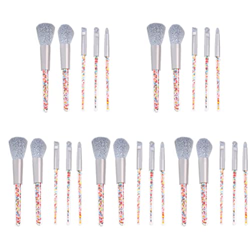 FRCOLOR 5pcs Makeup Brush Set - Powder & Beauty Brushes for Flawless Makeup
