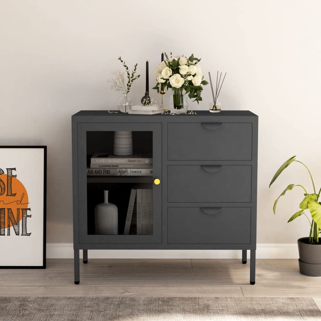 Freestanding Storage Cabinet with Doors - 29.5