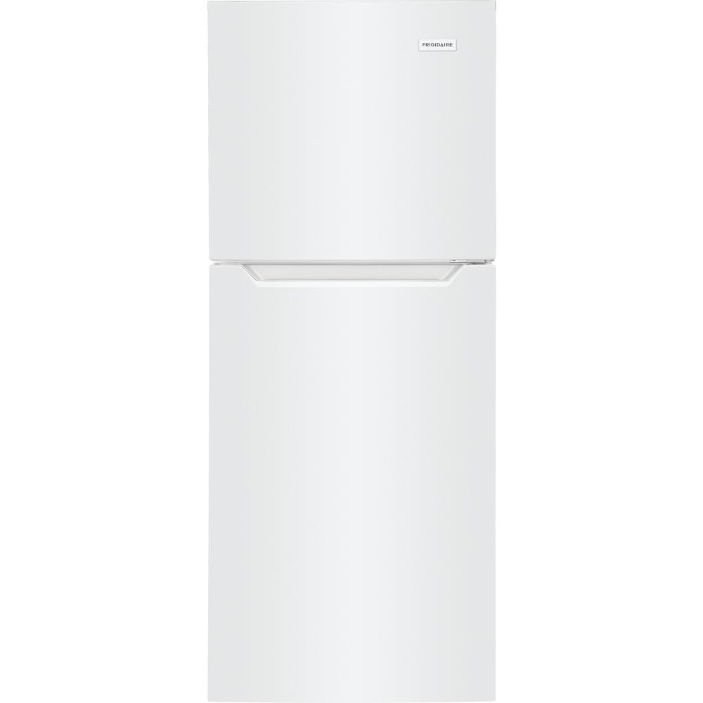 Frigidaire FFET1022UW 10.1 Cu. Ft. White Top Freezer Apartment Refrigerator - Compact & Energy Efficient for Small Spaces, Dorms, Studios & RVs