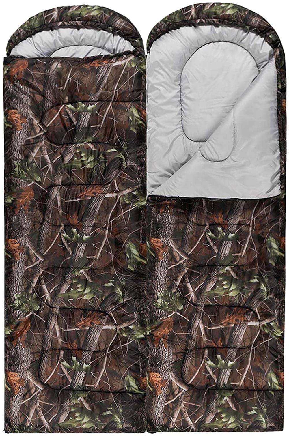 AngelHJQ Winter Sleeping Bag - Lightweight, Compact & Breathable Envelope Sleeping Bag for Backpacking, Hiking, Camping - Includes Carrying Bag - Perfect for Cold Weather Outdoor Adventures & Emergency Preparedness