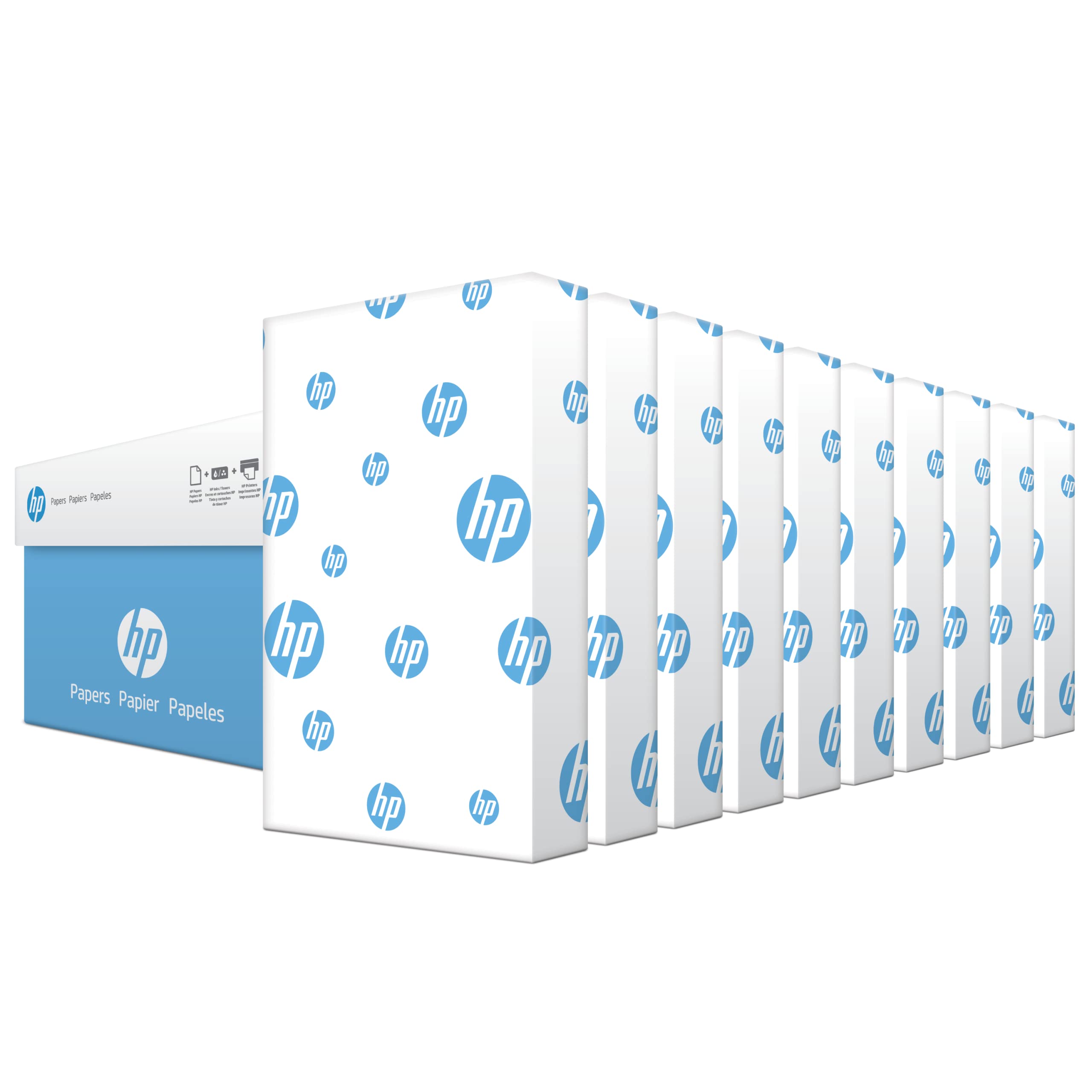 HP Printer Paper 8.5 x 14 Legal Size | 20 lb Premium Office Paper | 5000 Sheets (10 Ream Case) | 92 Bright White | FSC Certified | Made in USA | 001422C | Ideal for Printing Documents, Reports, and Presentations
