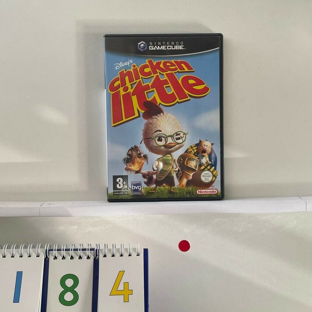 Chicken Little Nintendo GameCube Game with Manual - PAL Version - Fun Family Adventure Game for Kids & Adults, Perfect for Retro Gaming Nights & Collectors