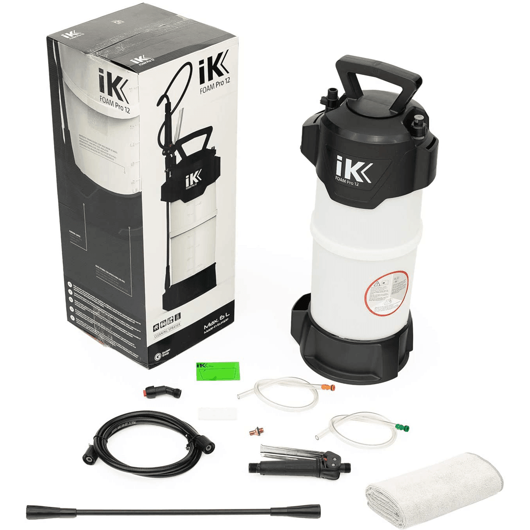 iK Foam Pro 12 Pump Sprayer for Car Detailing Chemicals - Professional Foam Cannon for Pressure Washer, Auto Wash, and Vehicle Cleaning