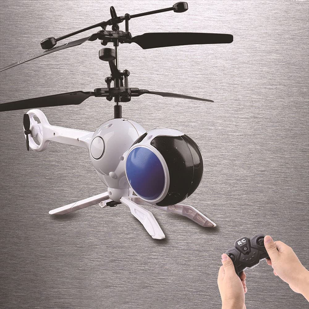 3 Channel Rechargeable RC Helicopter Toy with LED Lights - Mini Remote Control Plane for Kids, Boys & Girls - Perfect Gift for Birthday, Christmas & Outdoor Play
