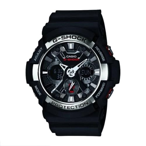 Casio GA200-1A Men's Analog Digital Watch with World Time, Shock Resistant & 200M Water Resistance - Perfect for Outdoor Sports, Travel & Daily Wear