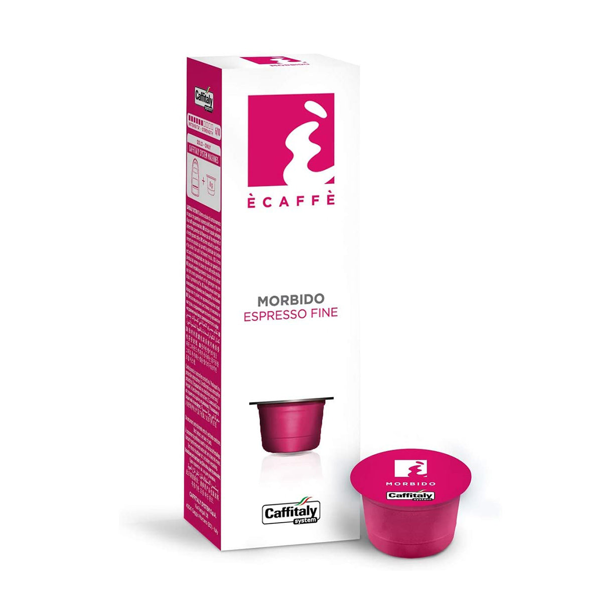 Caffitaly Ecaffe Morbido Espresso Capsules - 10 Count Pods for Rich & Smooth Coffee | Perfect for Home & Office Brewing