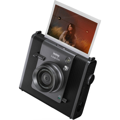 Fujifilm Instax Wide EVO Instant Camera - Black | High-Quality Instant Film Photography | Perfect for Parties, Travel & Memory Keeping