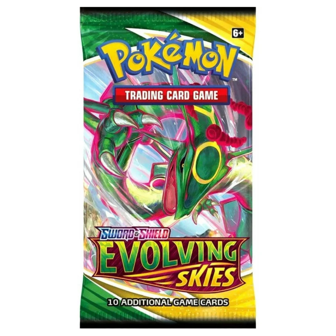 Pokemon Sword & Shield Evolving Skies Booster Pack - Collectible Trading Cards for Battles & Deck Building | Perfect for Pokemon TCG Players & Fans