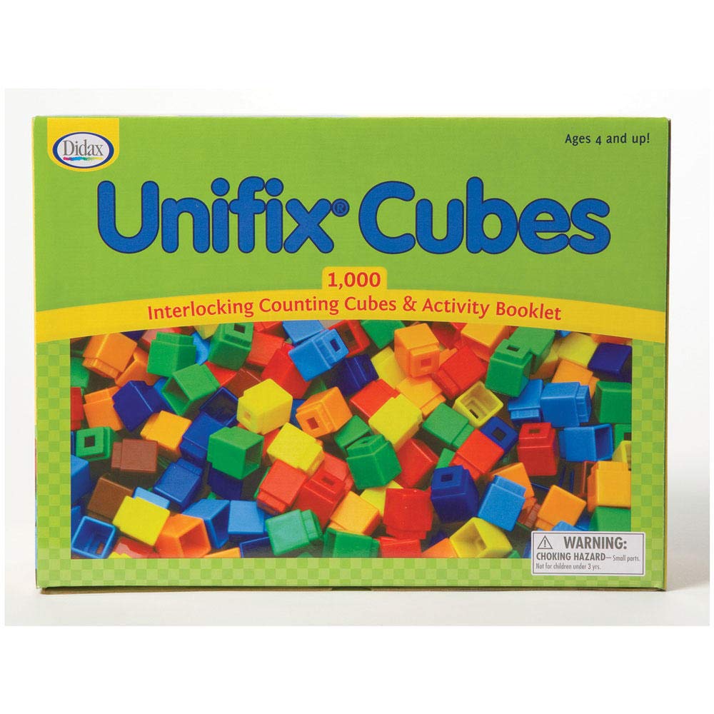 Didax Unifix Cubes - 1000 Piece Math Manipulatives Set for Counting, Sorting & Early Math Learning | Perfect for Classroom & Homeschool Activities