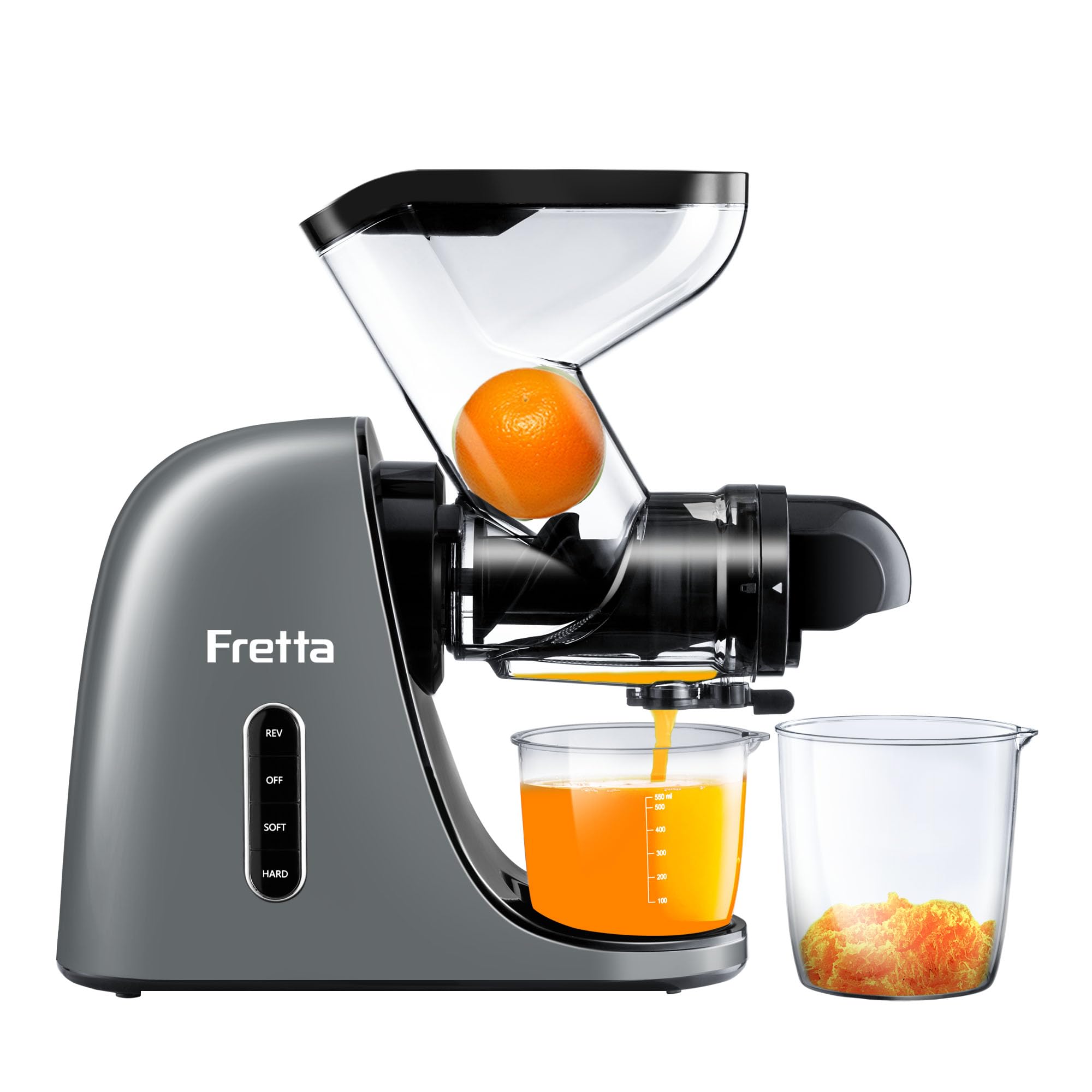 Premium Cold Press Juicer - Slow Masticating Juicer Machine for Fruits & Vegetables with 3