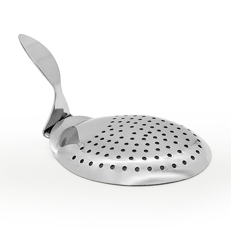 BarConic® Julep Strainer - Premium Stainless Steel Cocktail Strainer with Curved Handle for Mint Juleps & Classic Cocktails | Perfect for Home Bars & Professional Mixology