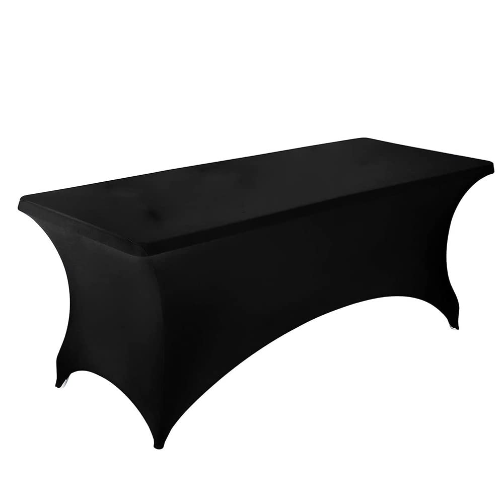 Elastic Stretchable Rectangle Tablecloth - 4FT, 6FT, 8FT Spandex Table Cover Protector for Patio, Party, Banquet, Wedding & Outdoor Events | Waterproof & Wrinkle-Resistant Dining Decor
