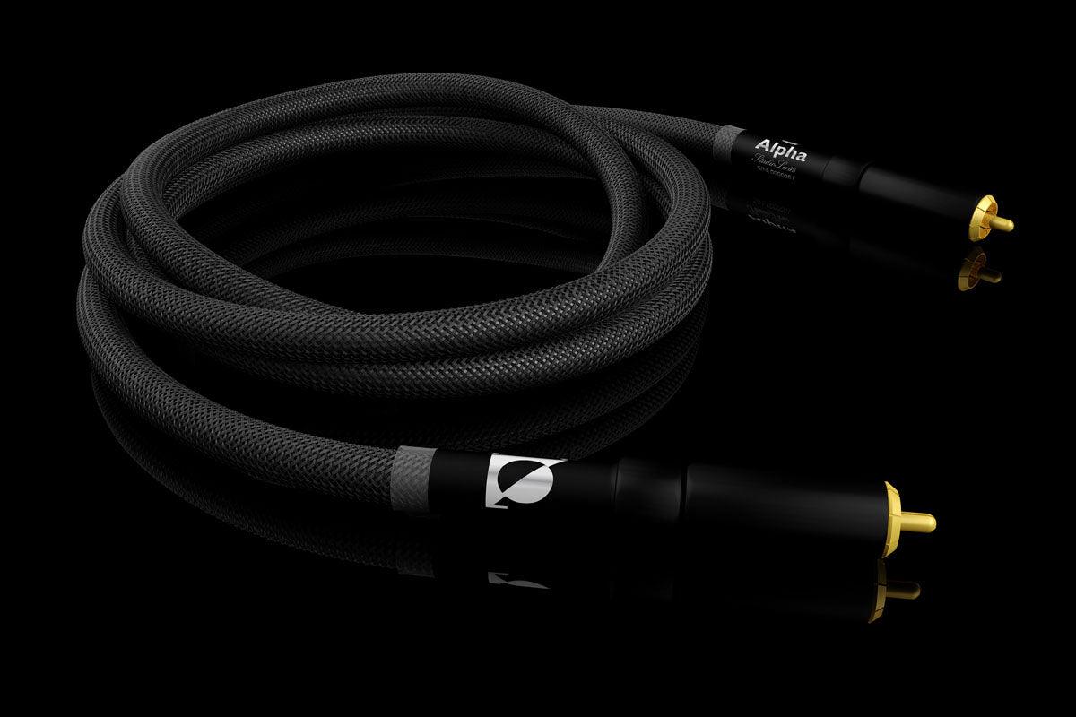 Premium Signal Projects Alpha Digital RCA 75Ω Cable - High-Quality Audio Video Interconnect for Home Theater & Hi-Fi Systems - Perfect for Blu-ray Players, DACs & AV Receivers