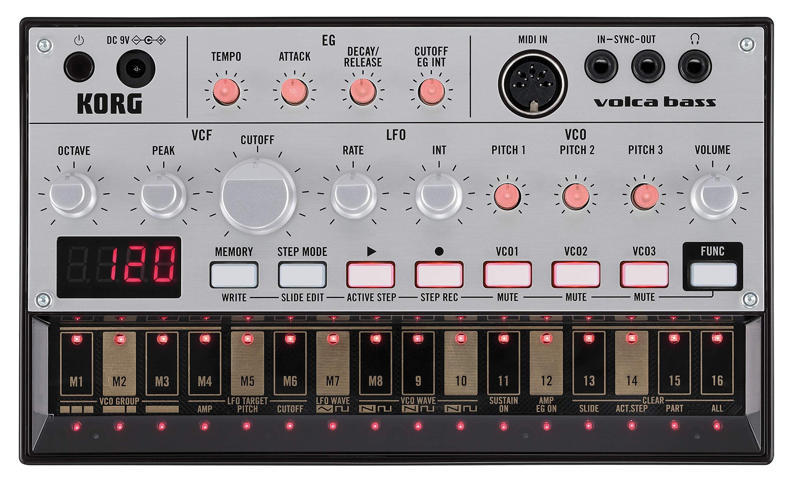 Korg VOLCABASS Analog Bass Machine - Professional Bass Synth for Music Production & Live Performance | Perfect for Studio Recording, DJ Sets & Electronic Music Creation
