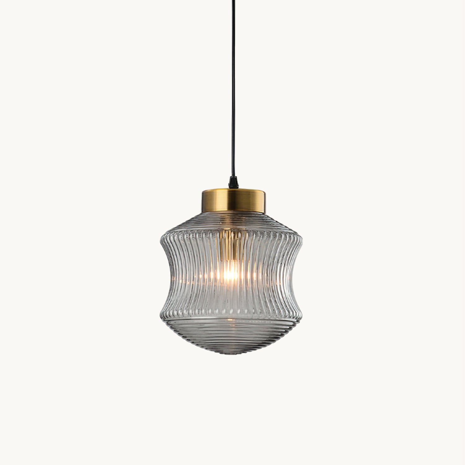 Hailie Prismatic Pendant Light - Modern Glass Ceiling Lamp for Dining Room, Kitchen Island & Bedroom Decor - Elegant Crystal Chandelier Lighting Fixture