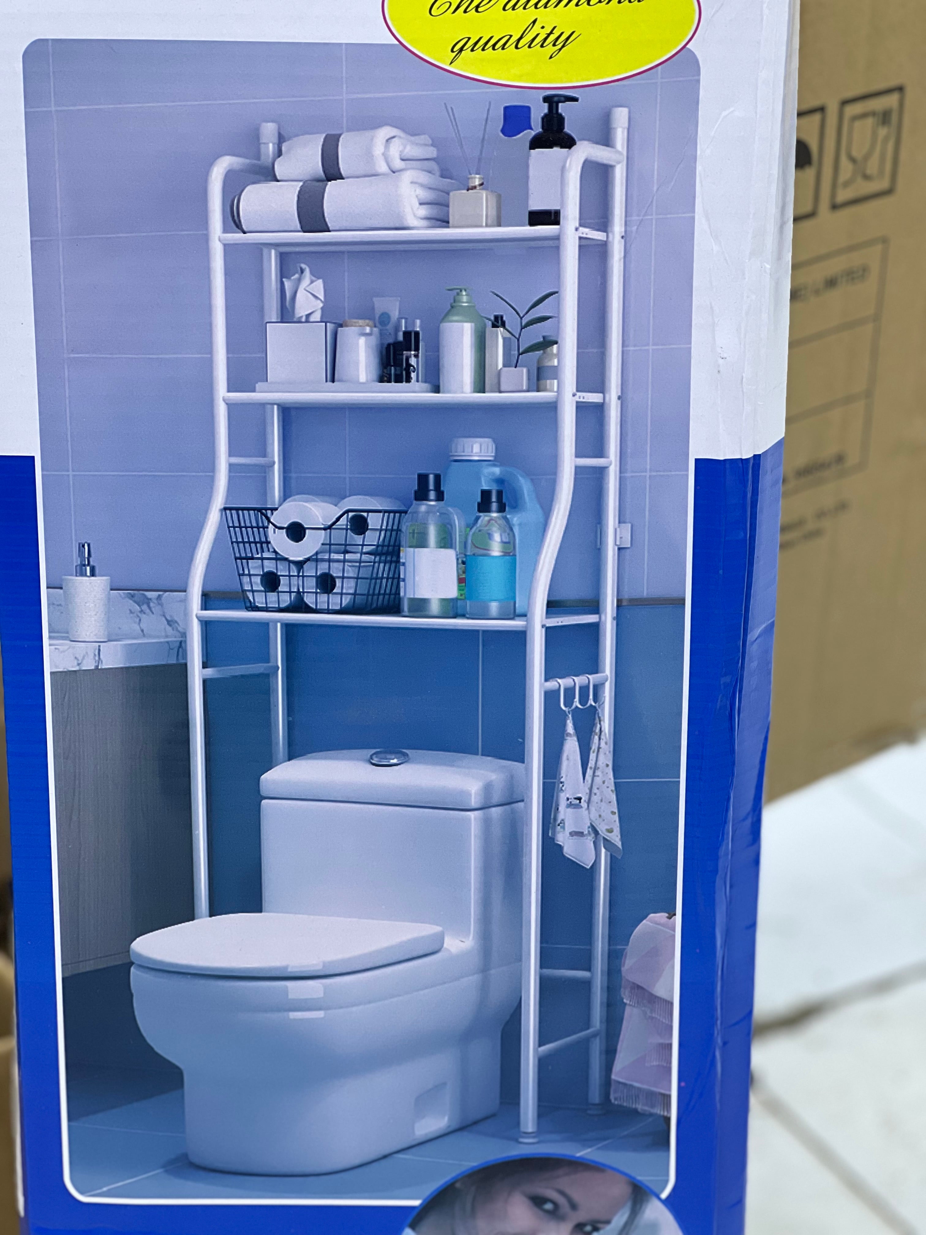 TC Classic Toilet Rack - 3-Tier Bathroom Storage Organizer for Towels, Toilet Paper & Essentials | Space-Saving Solution for Small Bathrooms & Powder Rooms