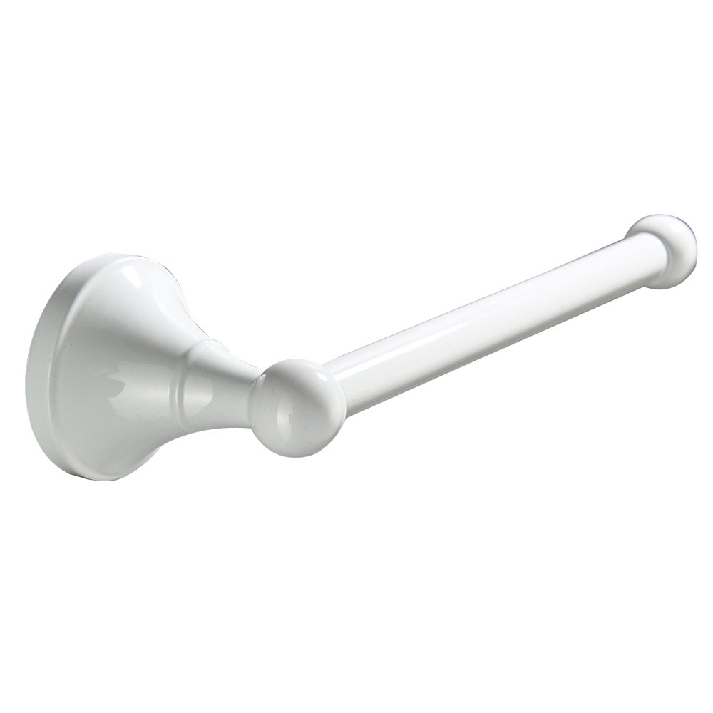 Aothpher White Wall Mounted Bathroom Toilet Paper Holder - Durable Stainless Steel Tissue Roll Dispenser for Bathroom, Toilet, Powder Room & RV