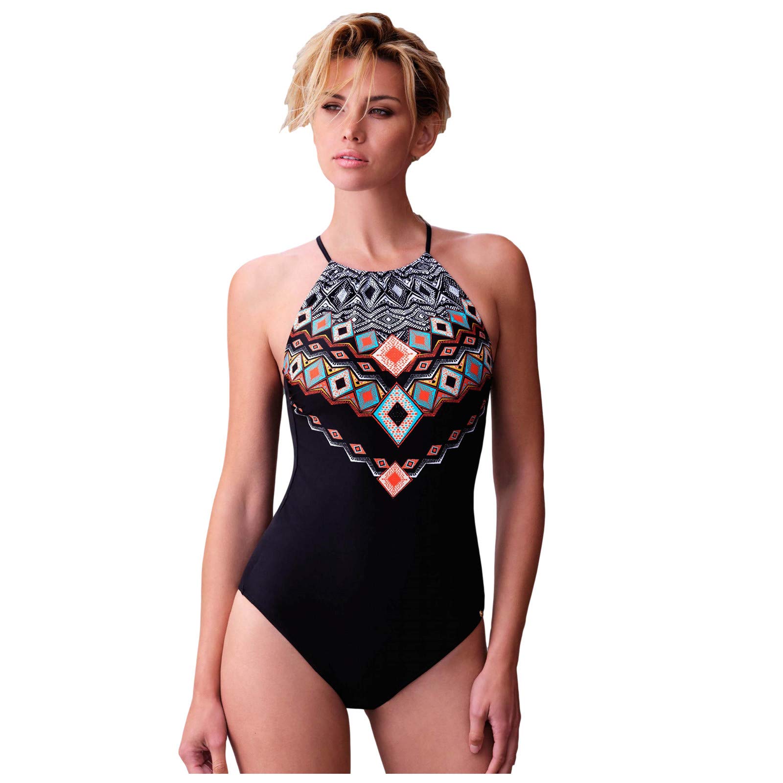 Women's High Neck One Piece Swimsuit - Halter Bathing Suit for Swimming, Beach & Pool Activities | UPF 50+ Sun Protection