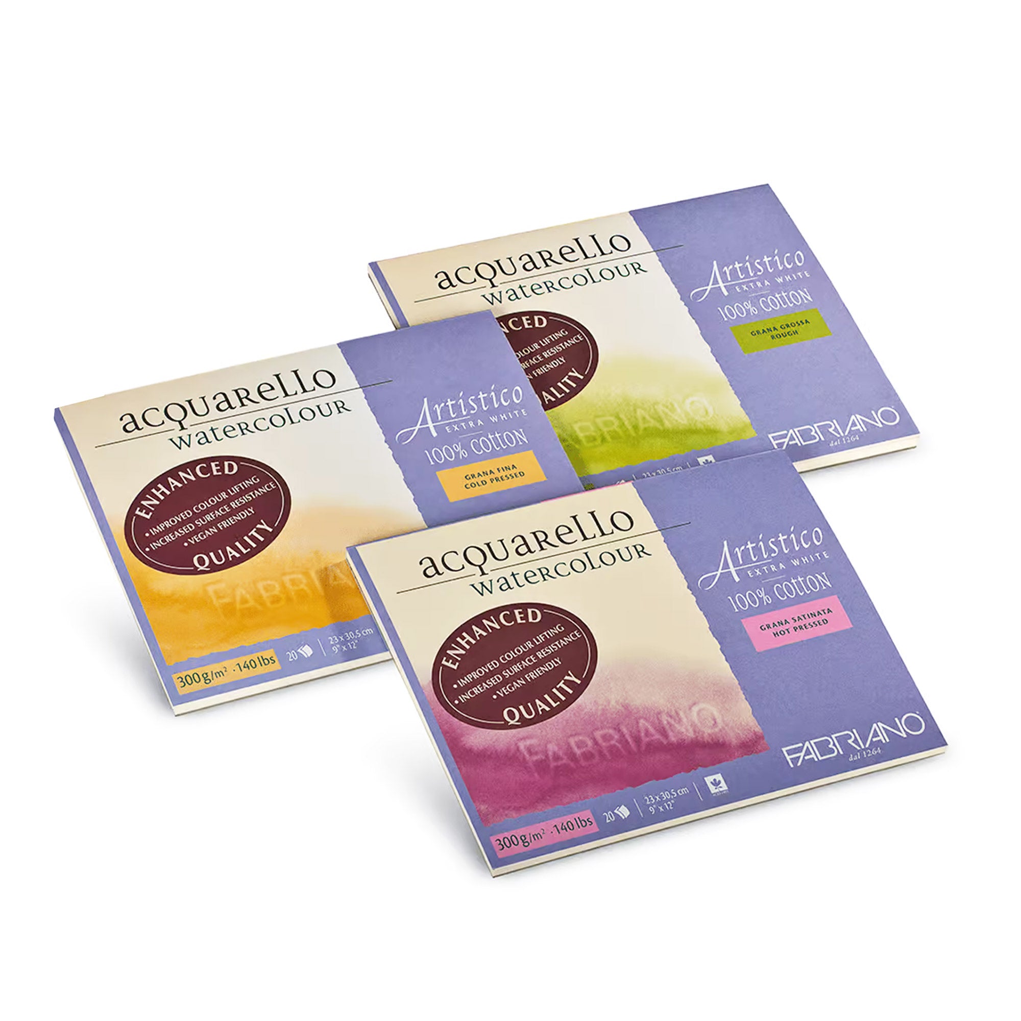 Premium Aquarello Watercolor Paper - Extra White, Acid-Free, 140lb/300gsm - Ideal for Artists, Sketching & Professional Painting Projects