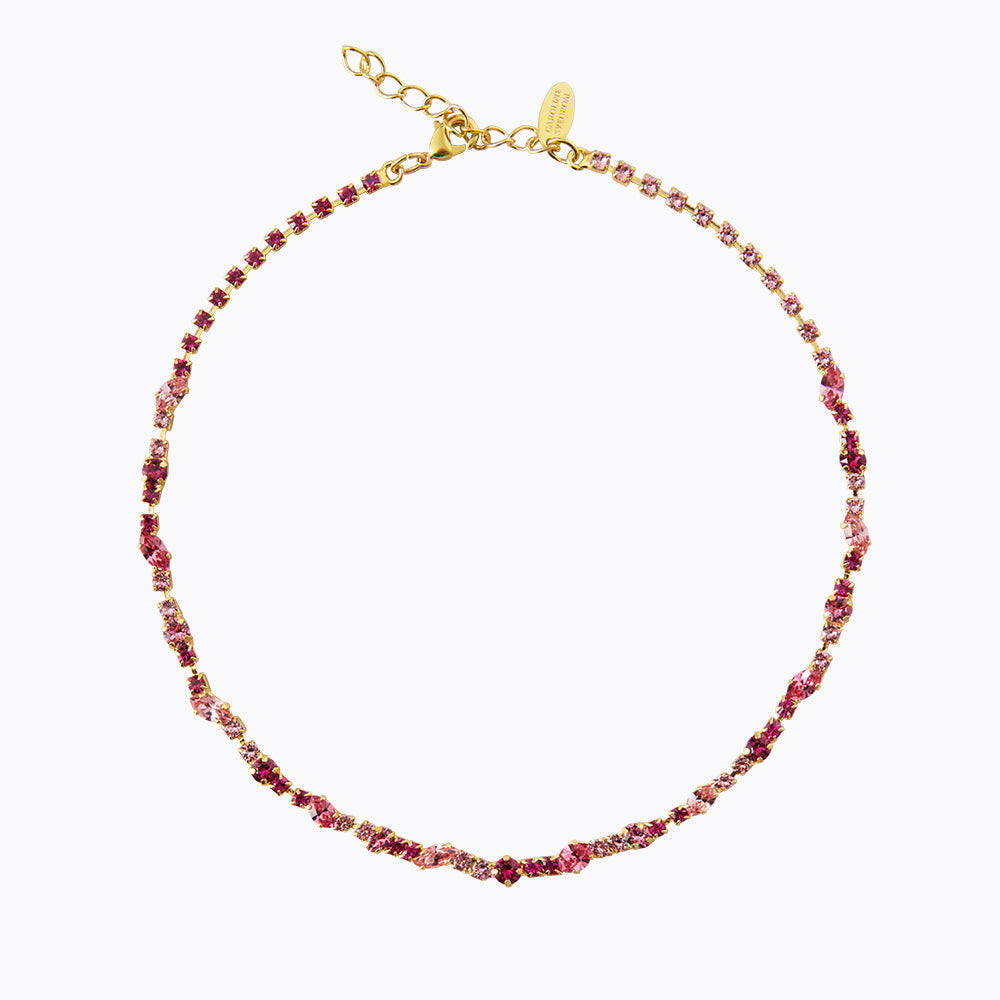 Antonia Necklace & Rose Combo - Elegant Gold Plated Jewelry Set for Women | Perfect Gift for Valentine's Day, Anniversary & Special Occasions