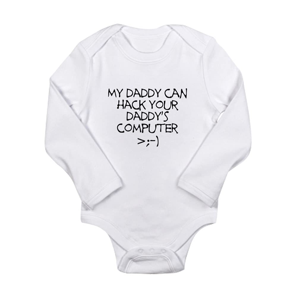 Hacker Daddy Baby Bodysuit - Funny Tech Geek Onesie for Newborns & Infants - Perfect for Coding, Gaming & IT Enthusiast Parents