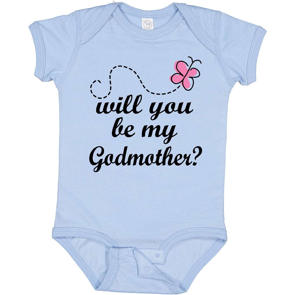 Inktastic Godmother Proposal Baby Girl Bodysuit - Cute & Comfortable Baby Onesie for Special Occasions, Baptism, Christening & Family Photos