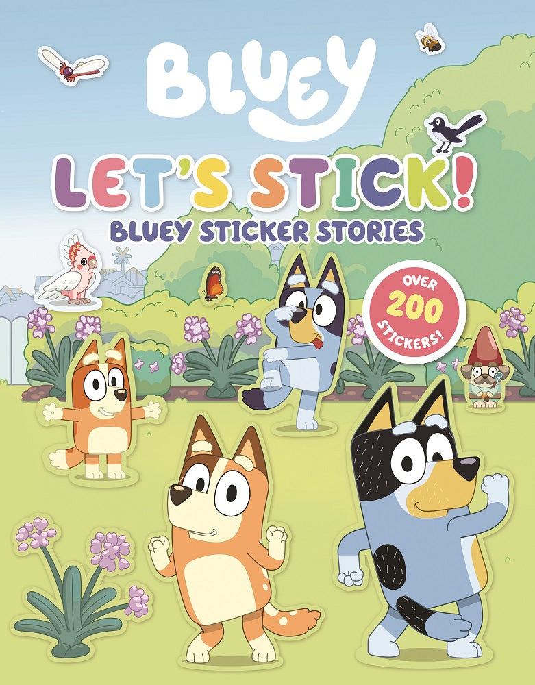 Bluey: Let's Stick! Super Sticker Scenes Activity Book for Kids - Fun Interactive Sticker Book with Bluey Characters, Perfect for Travel, Birthday Gifts & Creative Playtime