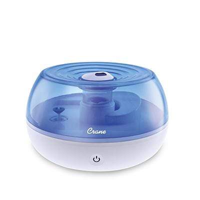 Blue & White Crane Personal Cool Mist Humidifier for Bedroom, Nursery & Office - Quiet Ultrasonic Air Moisturizer for Dry Skin, Allergies & Better Sleep