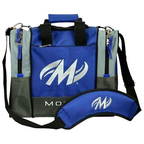 Motiv Shock Blue Single Tote Bowling Bag - Lightweight Durable Bowling Accessory for League Play & Practice - Perfect for Men & Women Bowlers