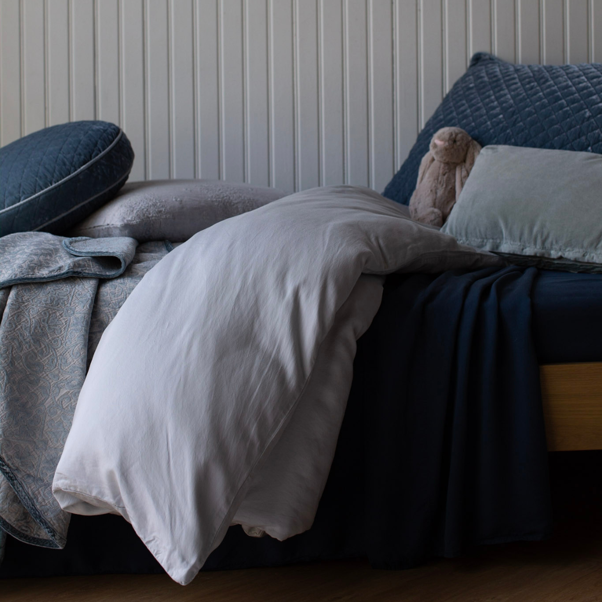 Madera Luxe Twin Duvet Cover Set - 100% Organic Cotton Soft Bedding for Cozy Sleep - Perfect for Guest Rooms, Dorms & Kids' Bedrooms