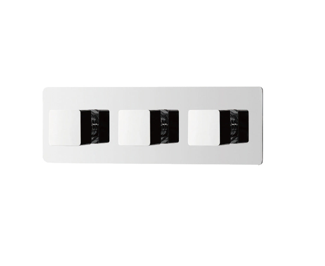 DAX 1058 Chrome Square Handles and Plate Kit - Premium Cabinet Hardware for Kitchen & Bathroom Remodeling - Model DAX 1058-03 CR - Perfect for Modern Home Upgrade