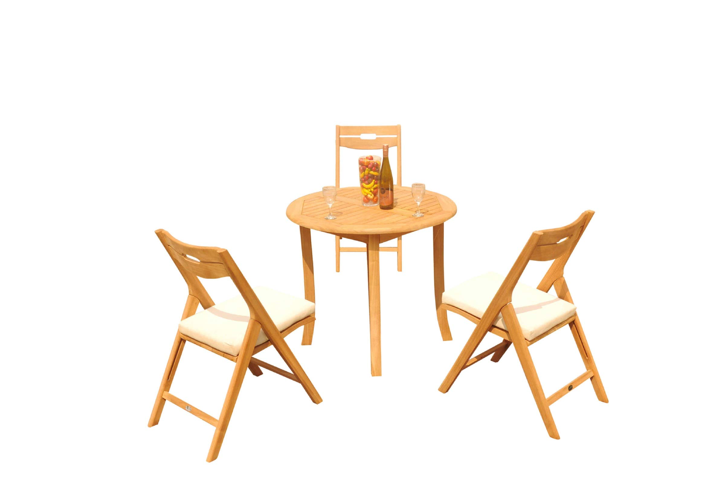 Premium 3-Piece Teak Wood Dining Set - 36