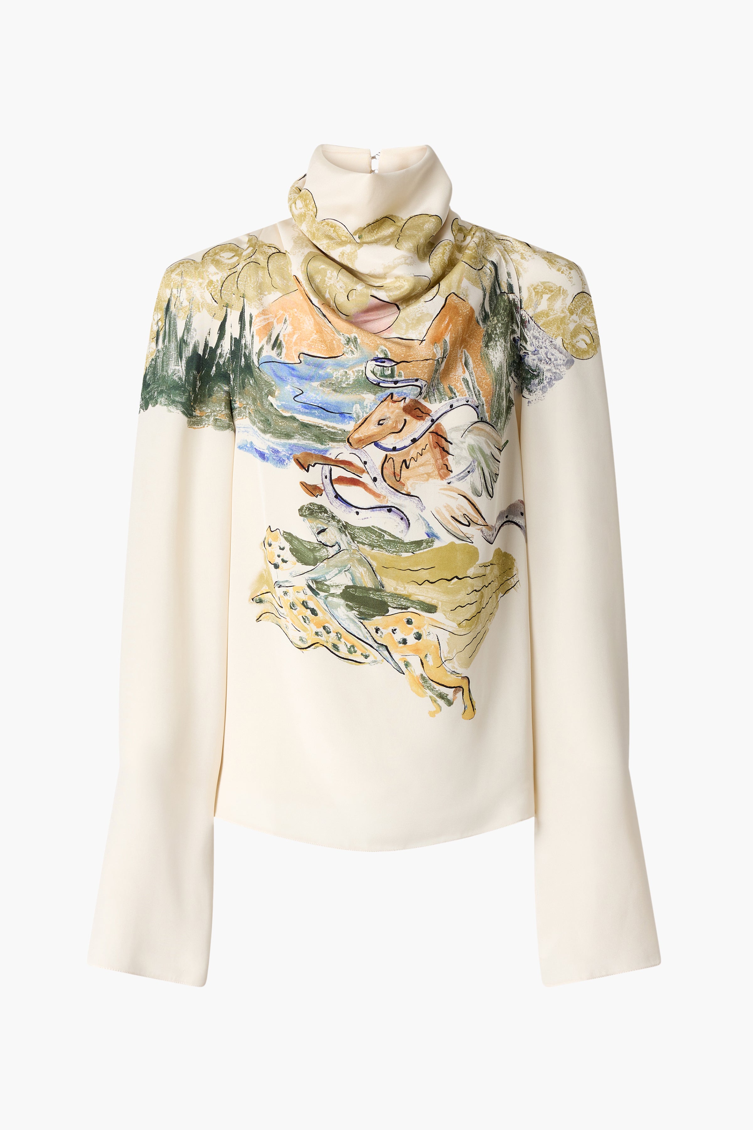 Chamomile Mythical Women's Top - Floral Print Boho Blouse for Casual Wear & Summer Outfits