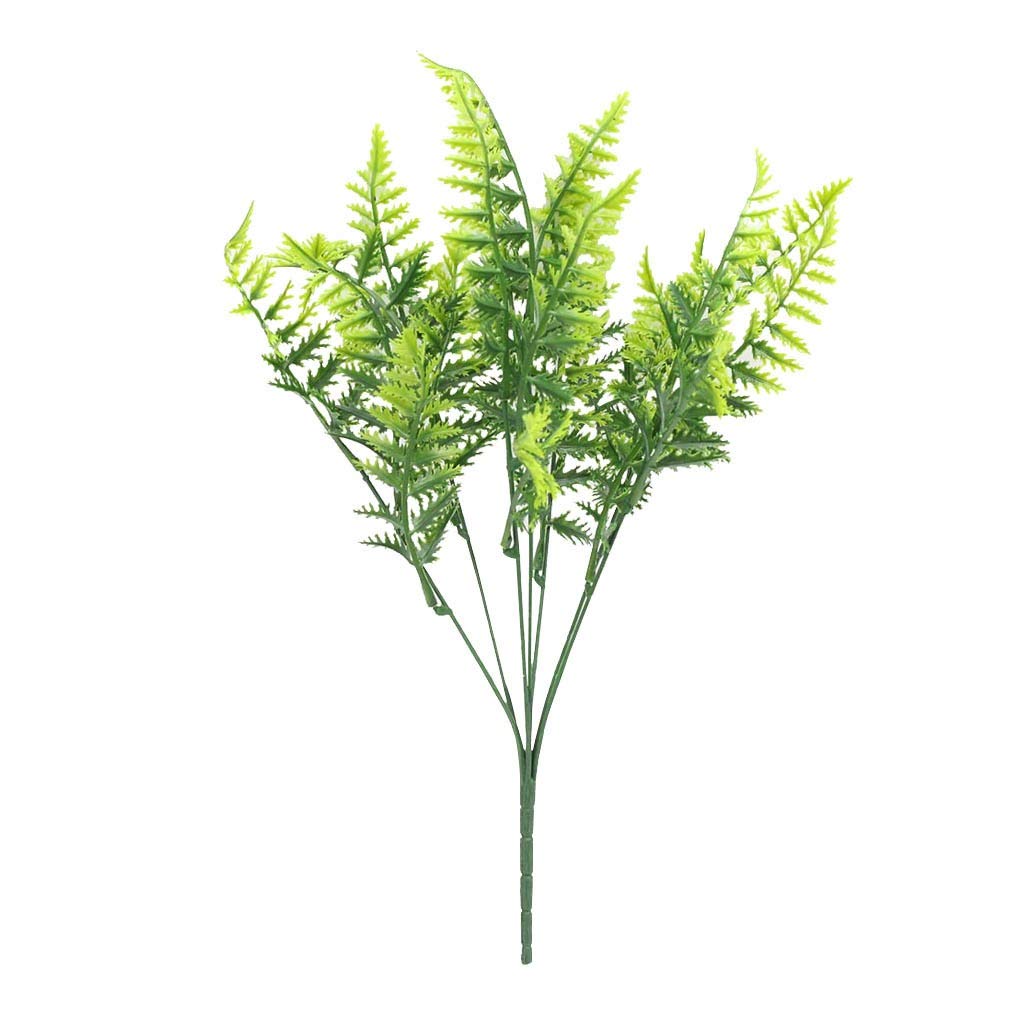 7-Head Artificial Grass Bouquet - Realistic Fake Plastic Plants for Home & Office Decor - Perfect for Wedding Centerpieces, Table Arrangements and Party Decorations