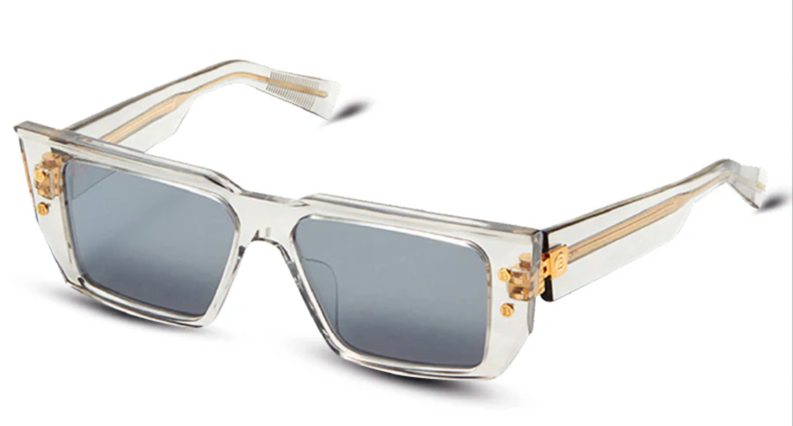 Balmain B VI Clear Mirror Sunglasses for Women & Men – Luxury Designer Shades with UV Protection – Perfect for Beach, Driving & Outdoor Activities