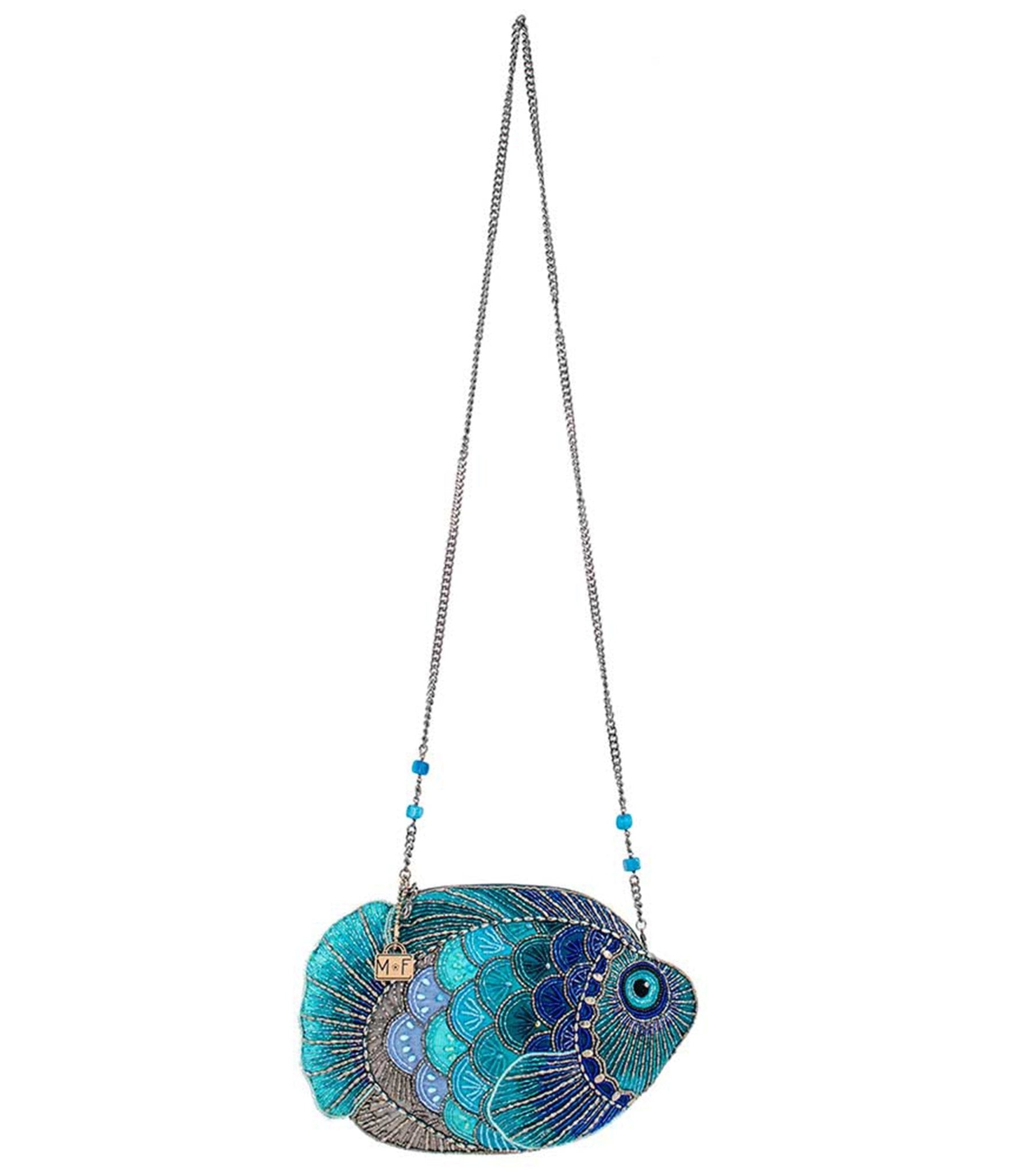 Mary Frances Gone Fishing Crossbody Bag - Stylish Women's Handbag for Casual Outings, Beach Trips & Outdoor Adventures