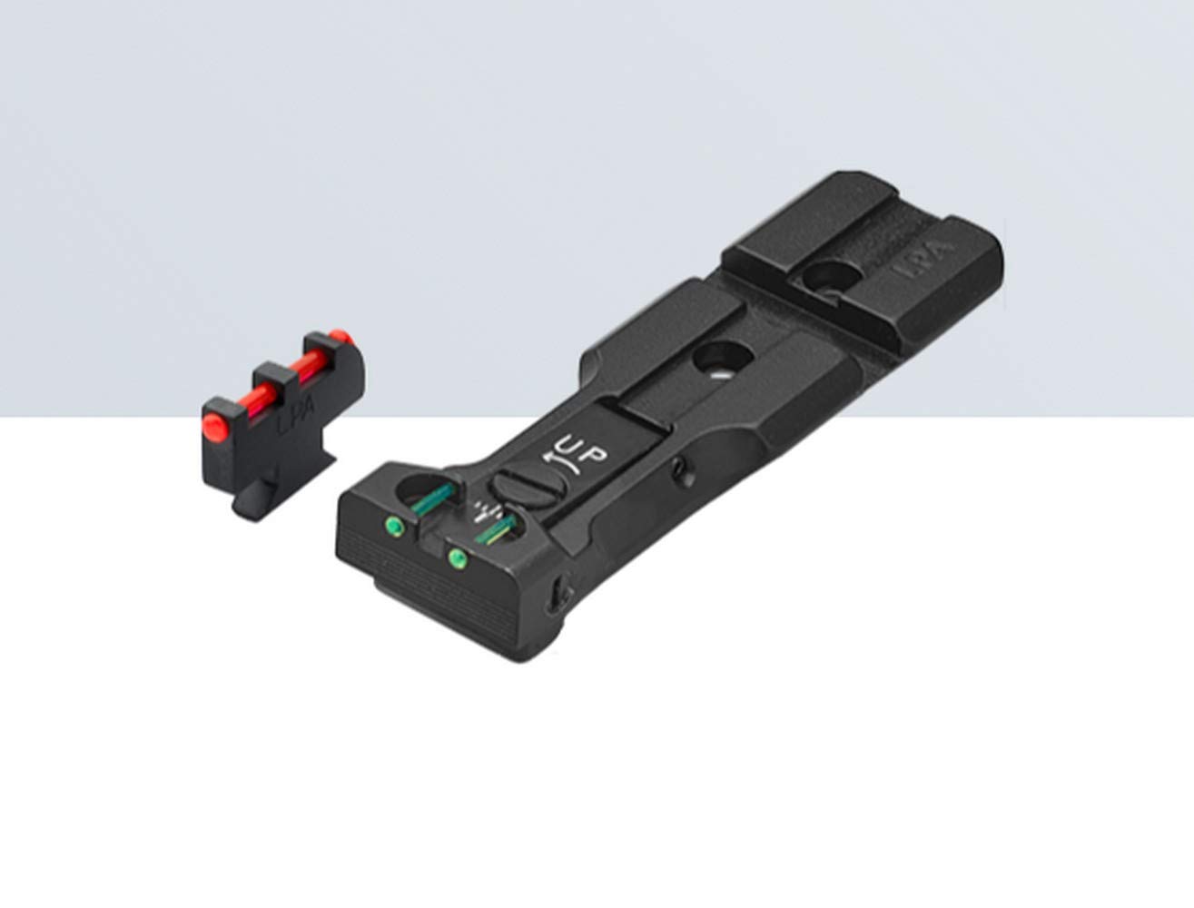 LPA SIGHTS Red Dot Ready Fiber Optic Rear & Front Sight Set for S&W Revolvers (629, 686, 586, 627, 66, 67, 696, 17, 19, 657, 610, 625, 29, 27) - High Visibility .50 Caliber Upgrade for Target Shooting & Home Defense