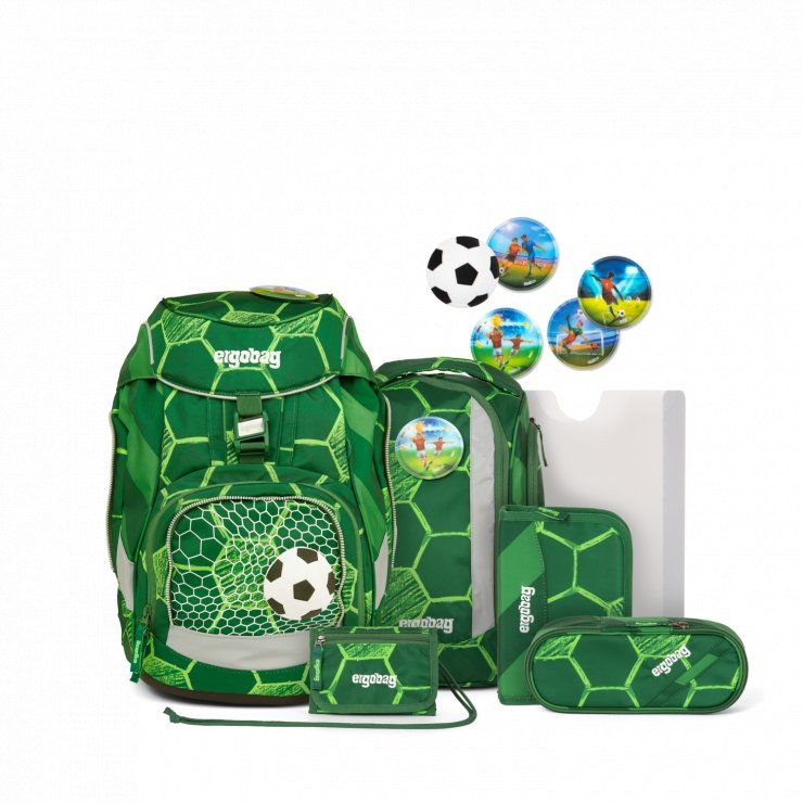 Ergobag School Backpack Set - 6 Piece StrikeBear Design for Kids & Teens | Durable, Lightweight & Comfortable for School, Travel & Outdoor Activities