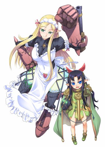 Queens Blade Rebellion 1/8 Scale Miracle of Alchemy Yuit (Huit & Vende) Figure with Art Book - Anime Collectible for Display & Gaming Enthusiasts