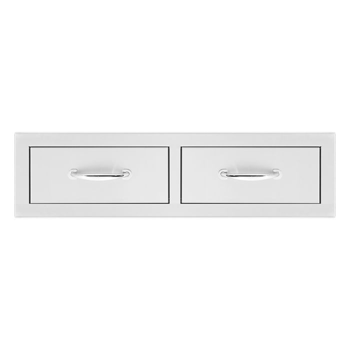 Summerset 32-Inch Double Horizontal Drawer Stainless Steel Undermount Kitchen Sink SSDR2 32H - Perfect for Modern Kitchens & Food Prep Areas