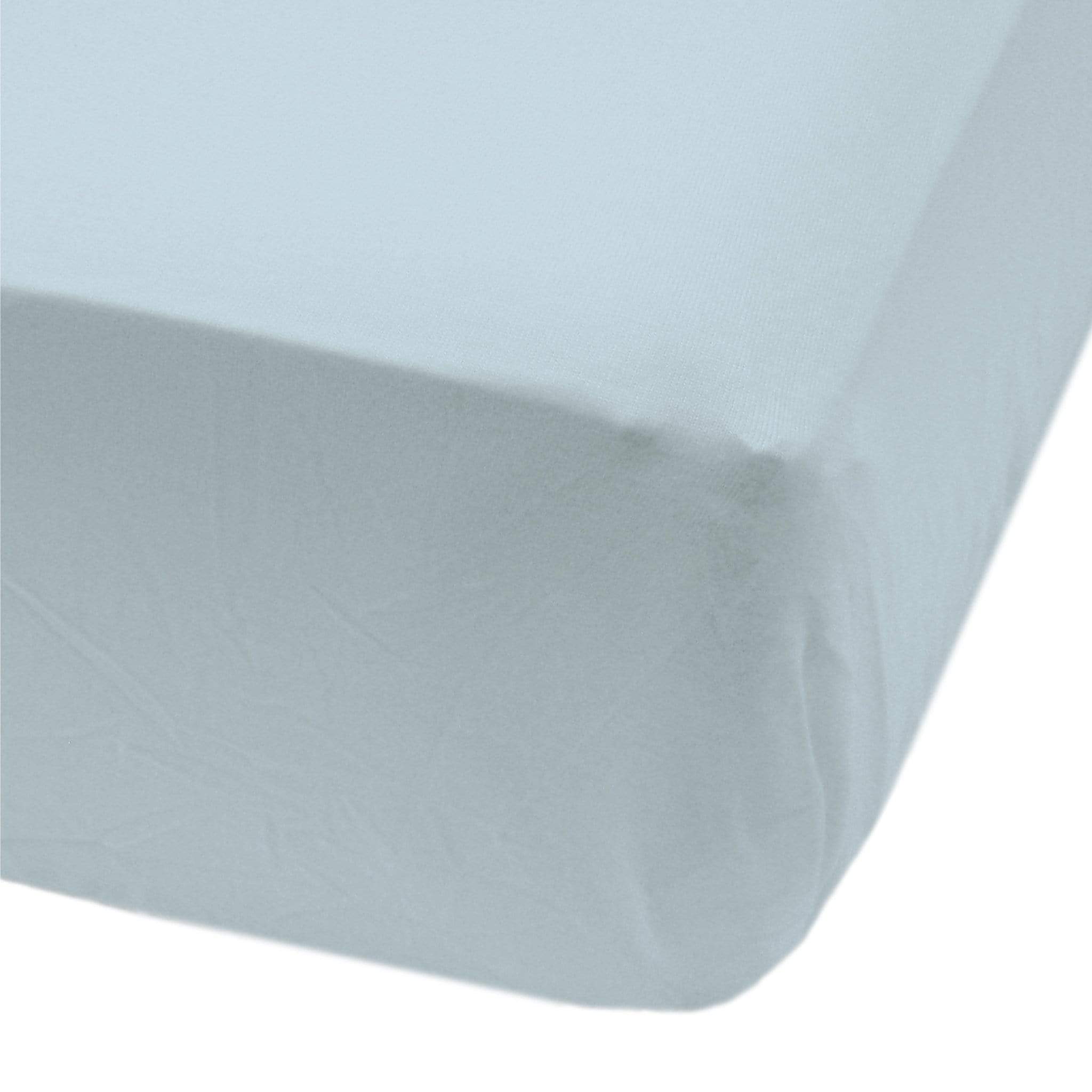 Premium Organic Cotton Crib Fitted Sheet - Glacier Blue - Soft, Breathable & Hypoallergenic Baby Bedding for Safe & Comfortable Sleep - Perfect for Nursery, Daycare & Travel Cribs