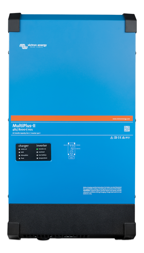 MultiPlus II 48V 8000VA 110A 100/100 Pure Sine Wave Inverter Charger - Perfect for Solar Power Systems, RVs & Off-Grid Living