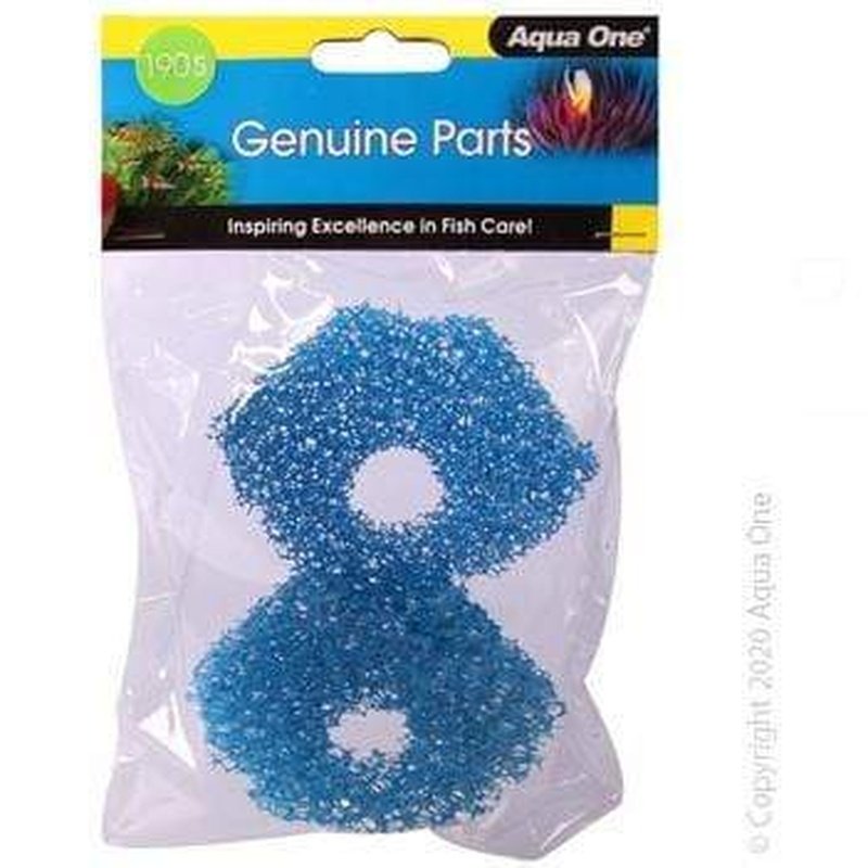 Aqua One Sponge Filter Media 15ppi 2-Pack 190s IFX 100 for Aquariums & Fish Tanks – High-Quality Bio Sponge for Freshwater & Saltwater Filtration